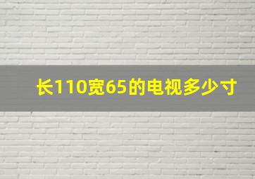 长110宽65的电视多少寸