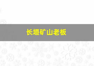 长垣矿山老板