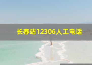 长春站12306人工电话