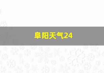 阜阳天气24