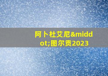 阿卜杜艾尼·图尔贡2023