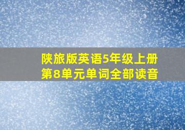 陕旅版英语5年级上册第8单元单词全部读音