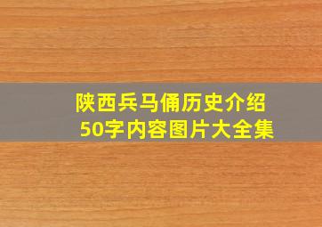 陕西兵马俑历史介绍50字内容图片大全集