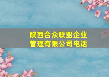 陕西合众联盟企业管理有限公司电话