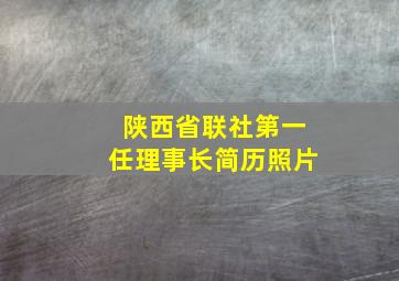 陕西省联社第一任理事长简历照片