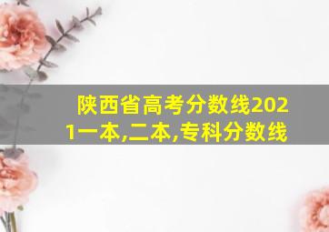 陕西省高考分数线2021一本,二本,专科分数线