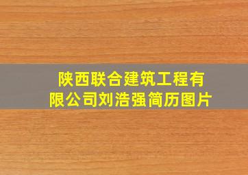 陕西联合建筑工程有限公司刘浩强简历图片