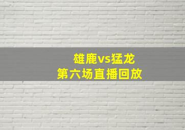 雄鹿vs猛龙第六场直播回放