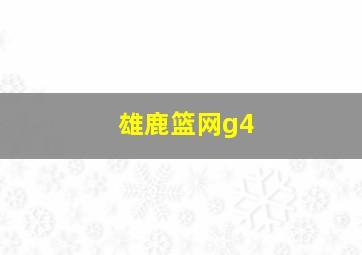 雄鹿篮网g4