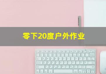 零下20度户外作业