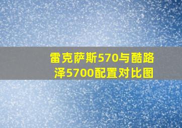 雷克萨斯570与酷路泽5700配置对比图