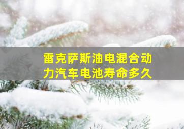 雷克萨斯油电混合动力汽车电池寿命多久