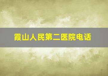 霞山人民第二医院电话