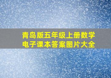 青岛版五年级上册数学电子课本答案图片大全