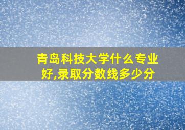 青岛科技大学什么专业好,录取分数线多少分