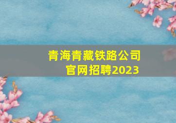 青海青藏铁路公司官网招聘2023