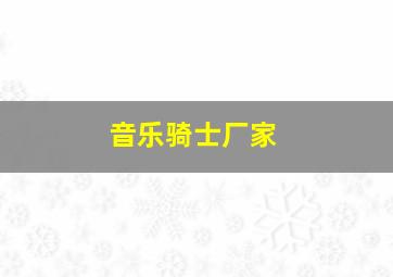 音乐骑士厂家