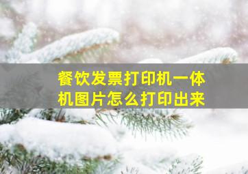 餐饮发票打印机一体机图片怎么打印出来