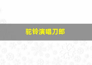 驼铃演唱刀郎