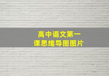 高中语文第一课思维导图图片