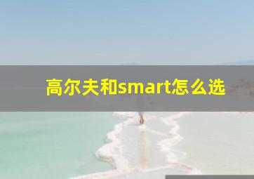 高尔夫和smart怎么选