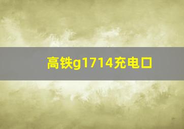 高铁g1714充电口