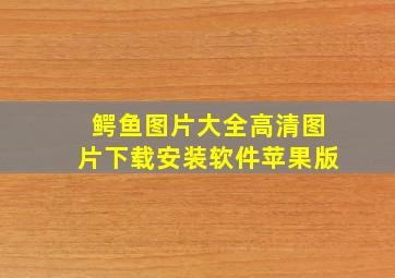 鳄鱼图片大全高清图片下载安装软件苹果版