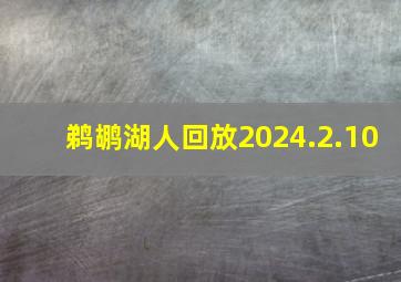 鹈鹕湖人回放2024.2.10