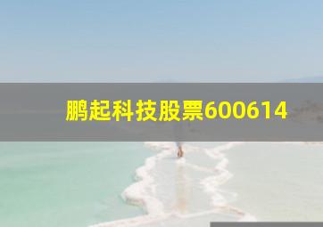 鹏起科技股票600614