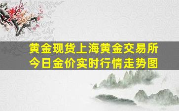 黄金现货上海黄金交易所今日金价实时行情走势图