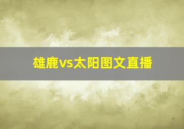 雄鹿vs太阳图文直播